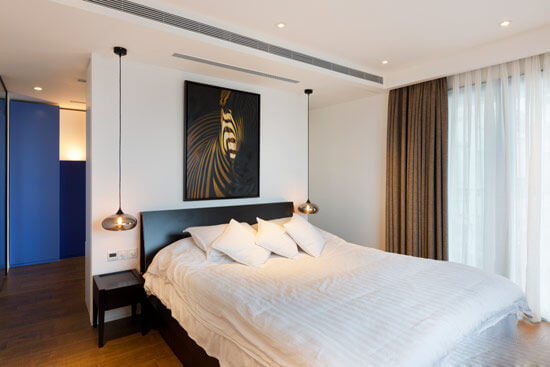 打造藍(lán)調(diào)時(shí)尚 180平現(xiàn)代公寓家裝日記