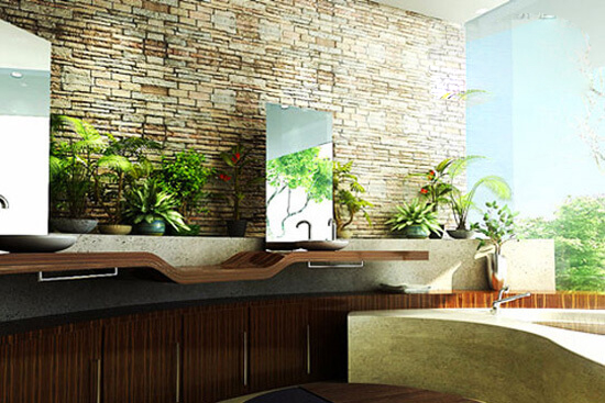 天然去雕饰 自然风卫浴带你感受天人合一