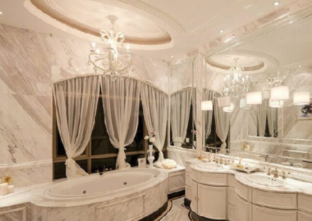 共享美好白色情人节 纯色系浪漫卫浴间