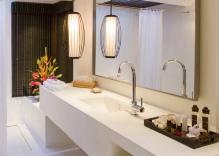 共享美好白色情人节 纯色系浪漫卫浴间