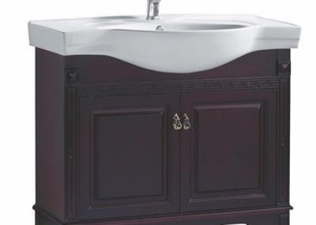 欧式橡木实木 棕红色浴室柜